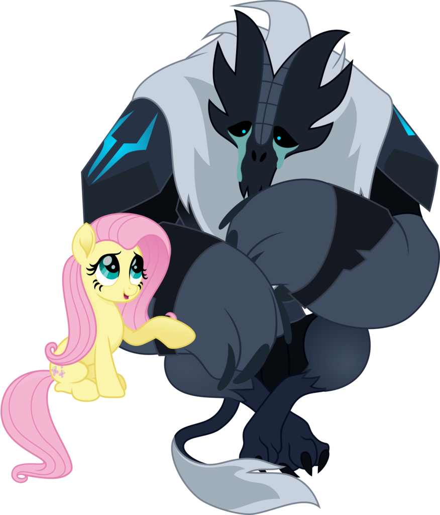 Punzil504, Crying, Duo, Feels, Female, Fluttershy, - Mlp Storm Guard (876x1024)