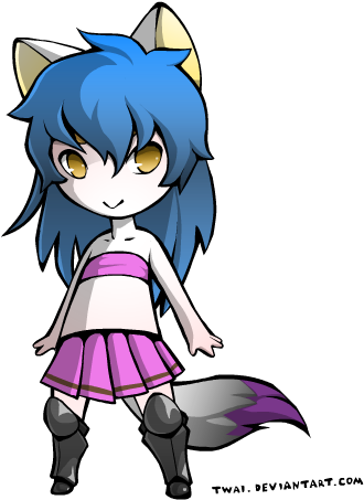 Mangle Anime By Jorgethewolf - Drawing (525x500)