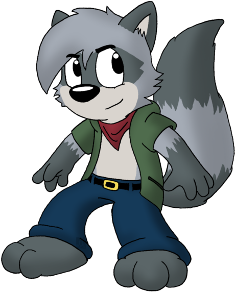 Rodney Raccoon By Cartcoon - Raccoon Deviantart (491x580)