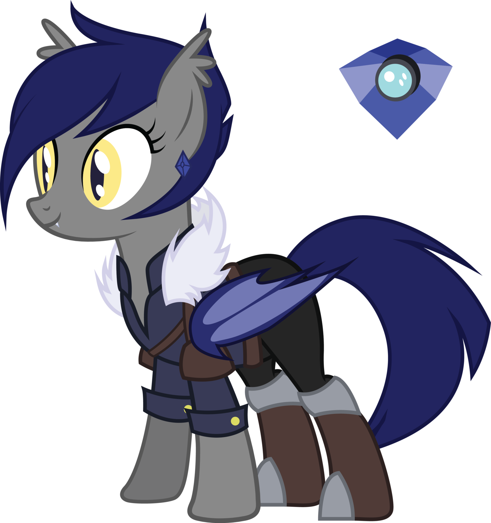 Duskthebatpack Lapis Merchant Outfit By Duskthebatpack - Vector Brony Fallout Equestria (1600x1702)
