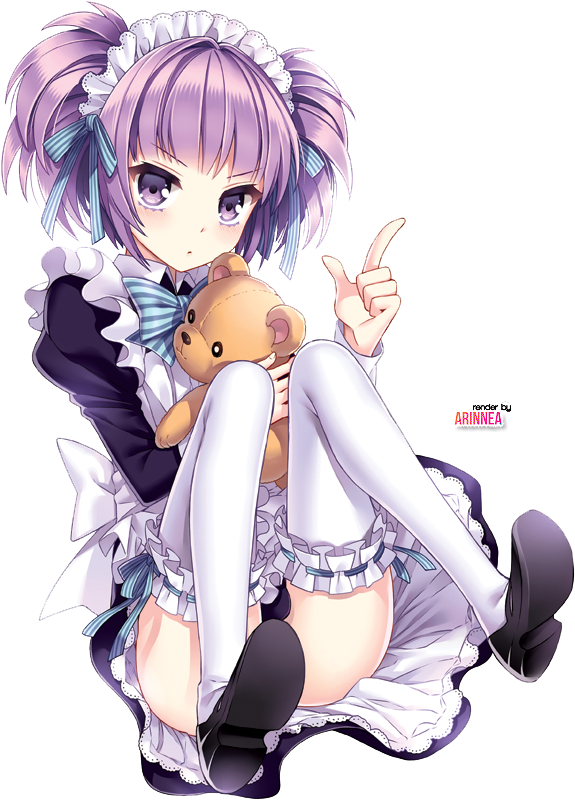 Cute Anime Girl Render 2 By Arinnea - 我無法說明她有貓耳與尾巴的理由。 3 (726x900)