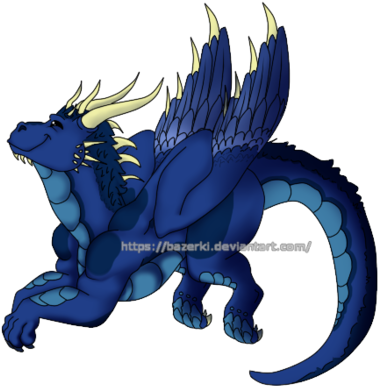 Blue Dragon Bb By Bazerki - Dragon (400x413)