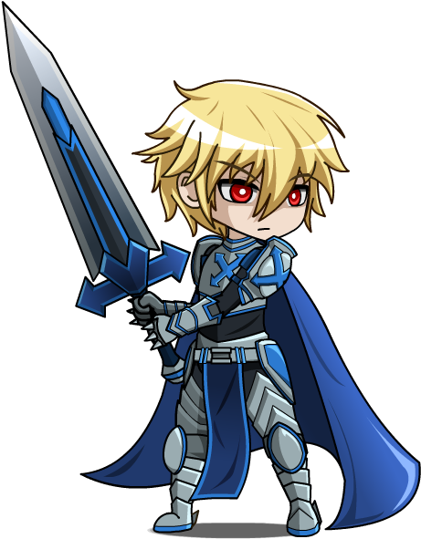 Holy Knight Seyren [anime Gacha] By Lunimegames - Anime Style Knight (495x600)