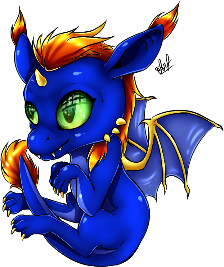 Dragon [gift For My Mum On B-day] (chibi - Cartoon (829x935)
