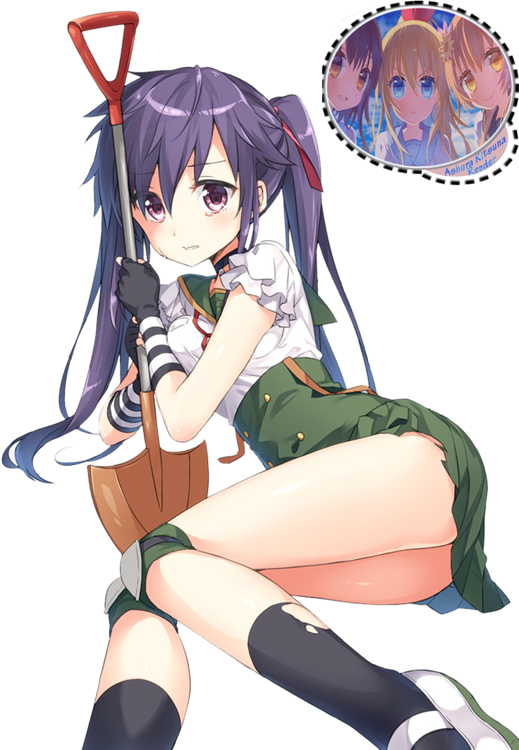 Anime Girl Render By Ashura-kitsuna - Anime (752x1062)