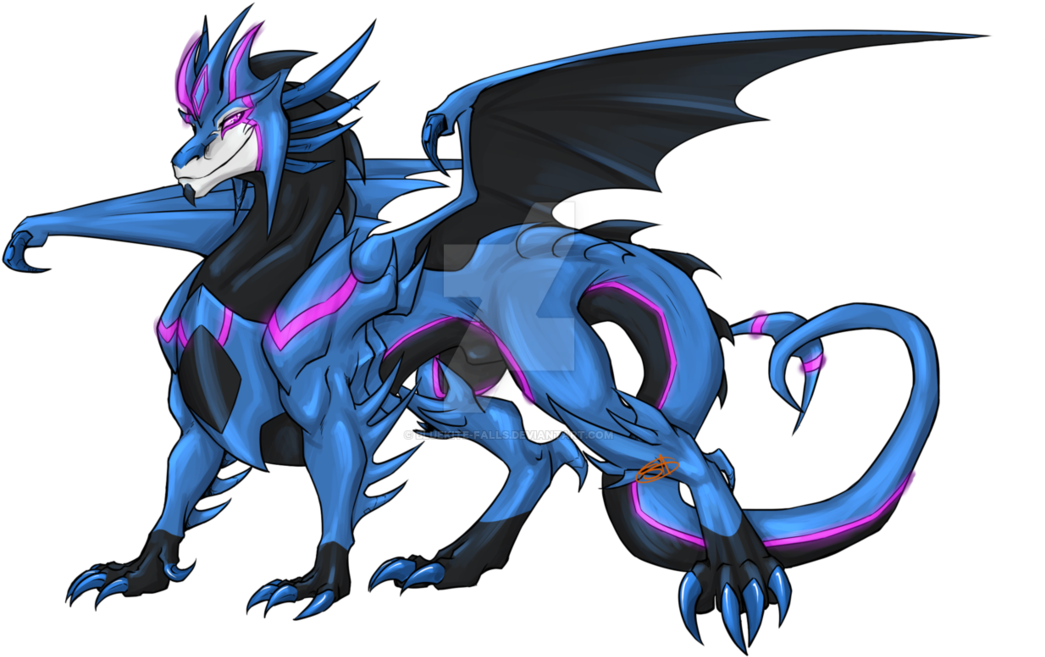 Bluekite Dragon By Bluekite-falls - Dragon (1084x737)