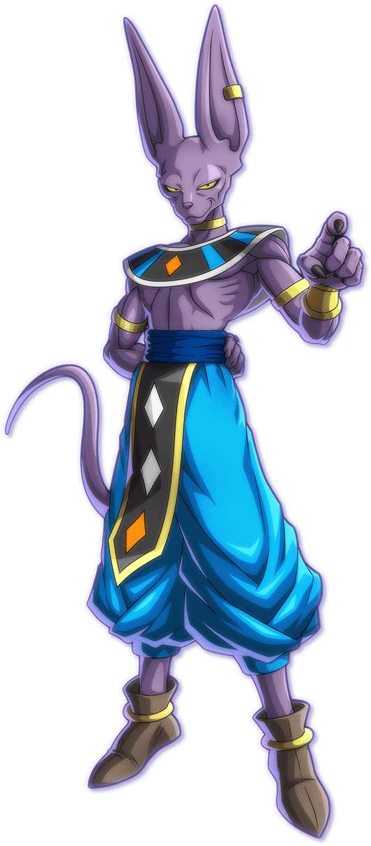 Beerus Dragonballfighterz Official Artwork - Dragon Ball Fighterz Png (540x1219)