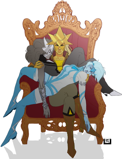 Cosplay - Yellow And Blue Diamond (400x510)