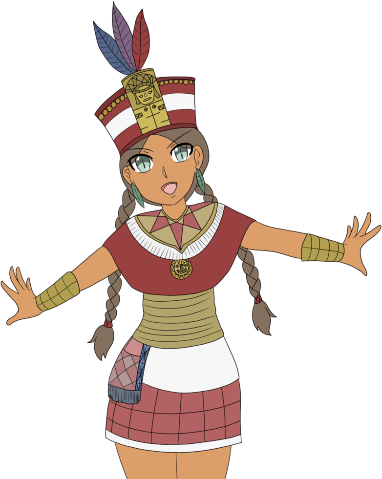 Inca Empire Drawing Cartoon - Inca Playing Cartoon Transparent (809x988)