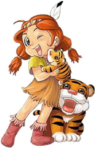 Cowgirl With Tigers - Rita (500x500)