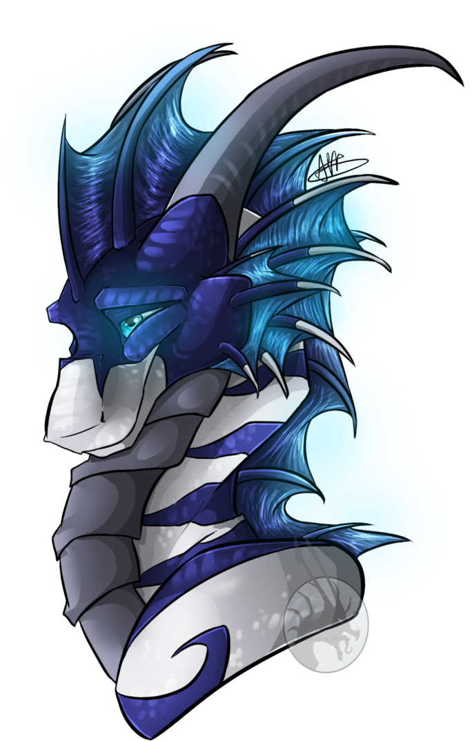 By Dark Spine Dragon - Dragon (713x1120)