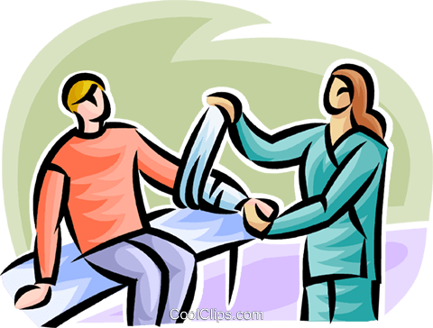 Boy Having A Cast Put On His Arm Royalty Free Vector - Boy Having A Cast Put On His Arm Royalty Free Vector (480x364)