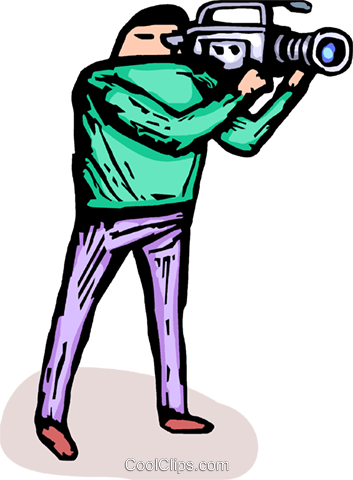 Television Broadcast Video Camera Royalty Free Vector - Television Broadcast Video Camera Royalty Free Vector (353x480)