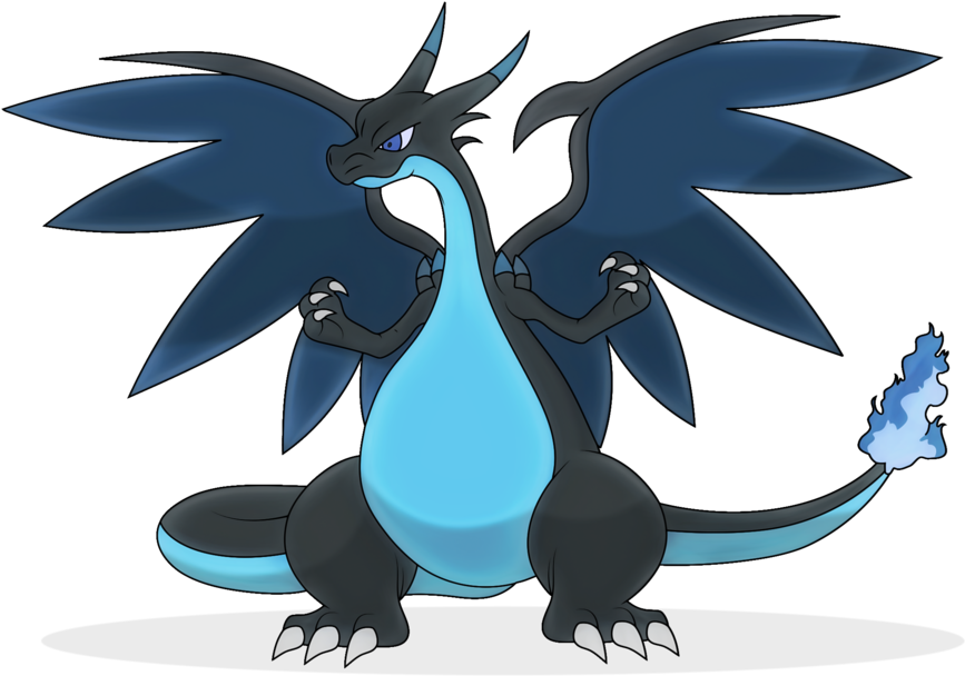 Mega Charizard Clipart - Draw Mega Charizard Z (900x643)