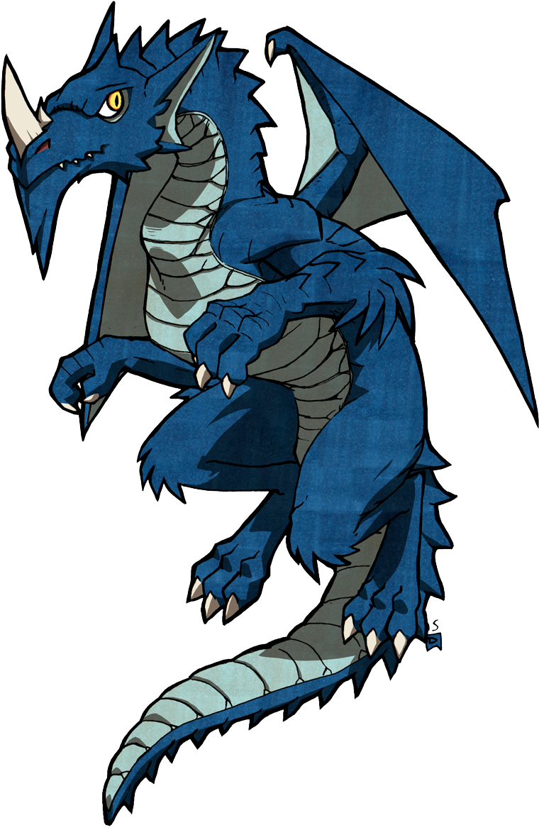 Adult Blue Dragon - Blue Dragon D&d Png (805x1200)