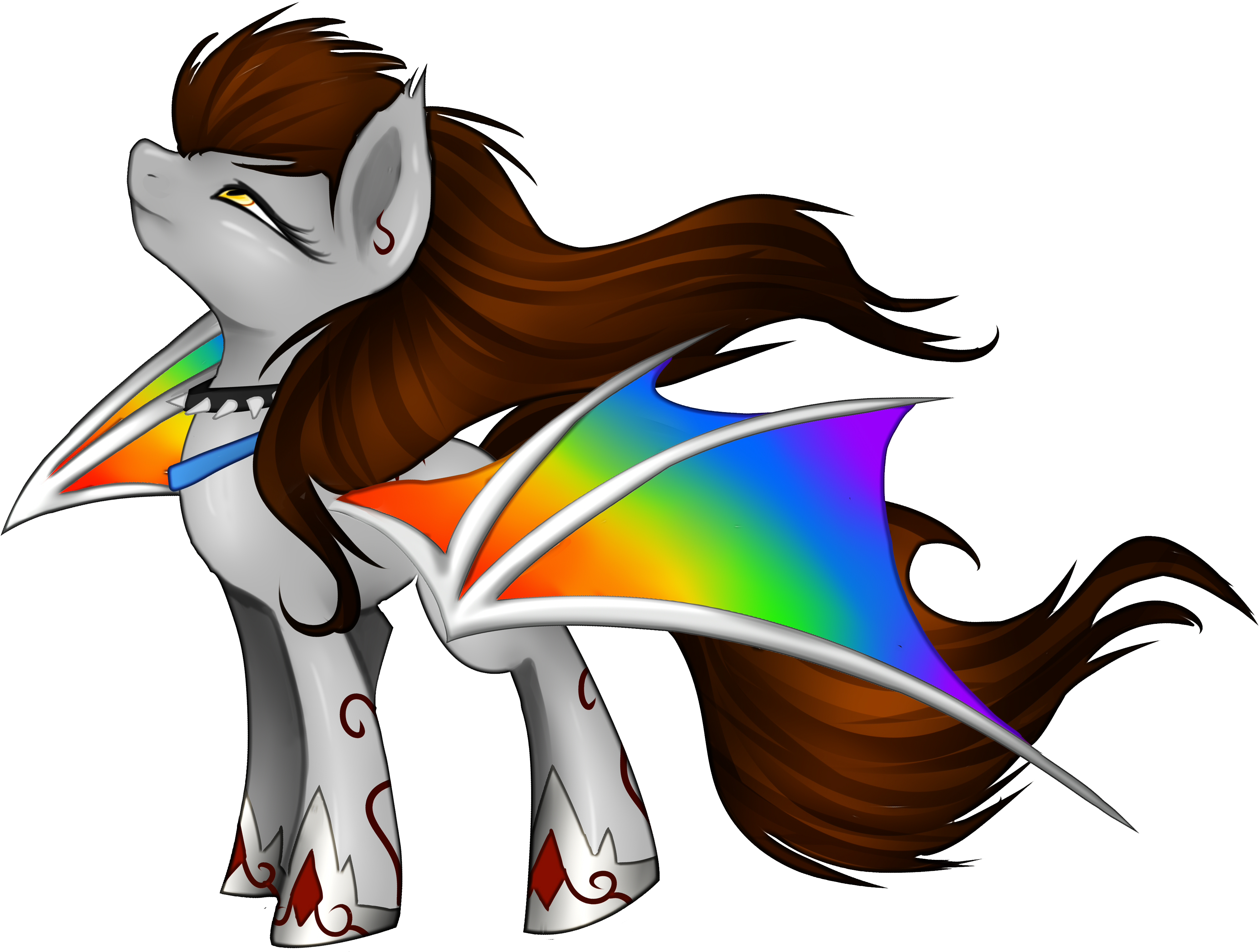 Feel The Wind In Your Mane By Scarlet-spectrum - Cartoon (3715x2901)