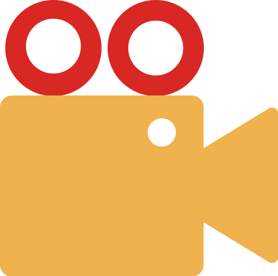 Video Camera Icon For Movie And Entertainment - Circle (550x546)