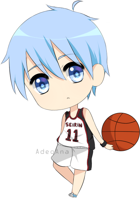 Chibi Kuroko By Q - Kuroko Chibi Png (610x750)
