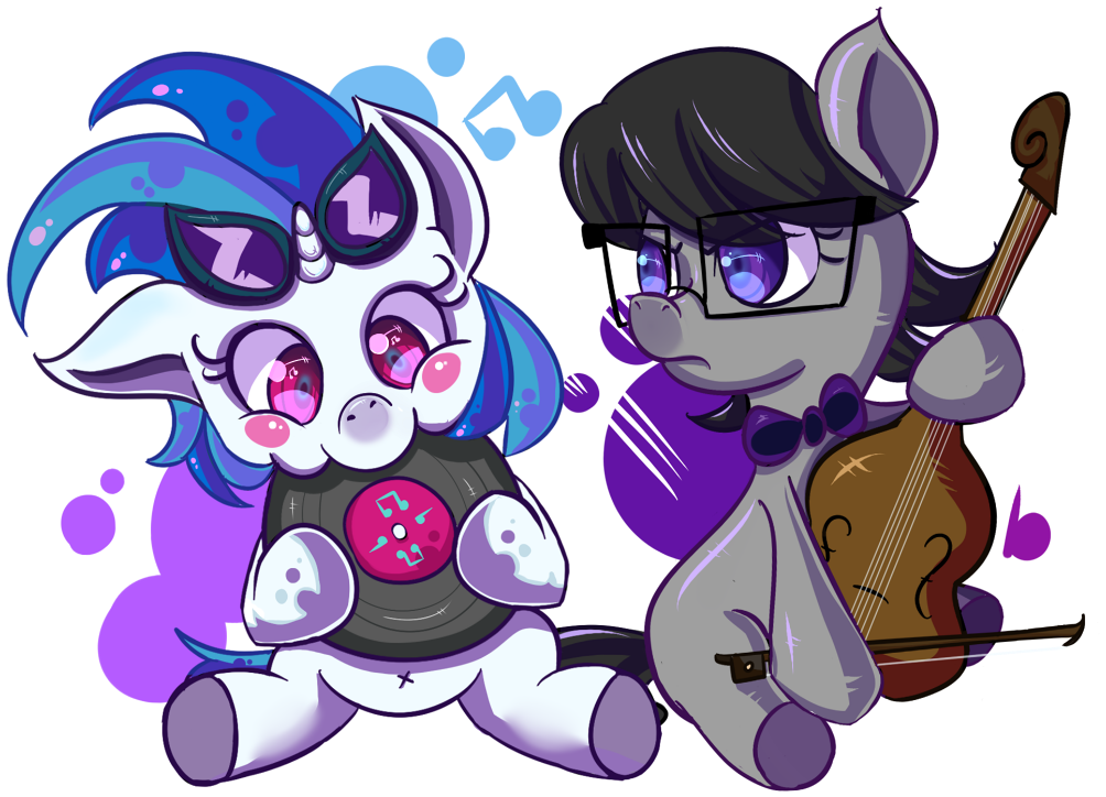 Pony Fluttershy Purple Mammal Cartoon Vertebrate Horse - Octavia Mlp Baby (1065x756)