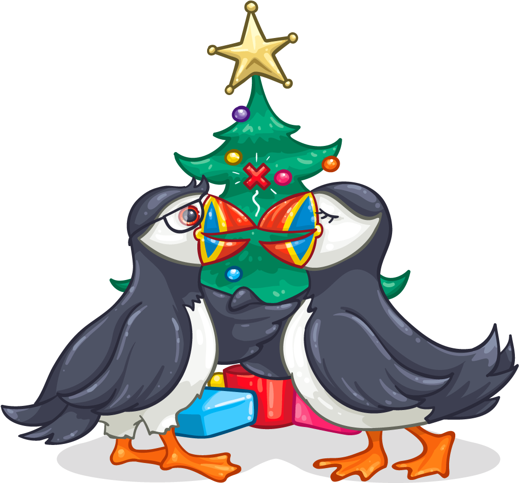 Unique Items - Christmas Puffin (1024x1024)