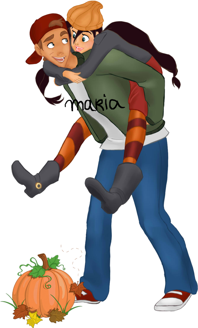 Cartoon - Pumpkin Clip Art (724x1102)