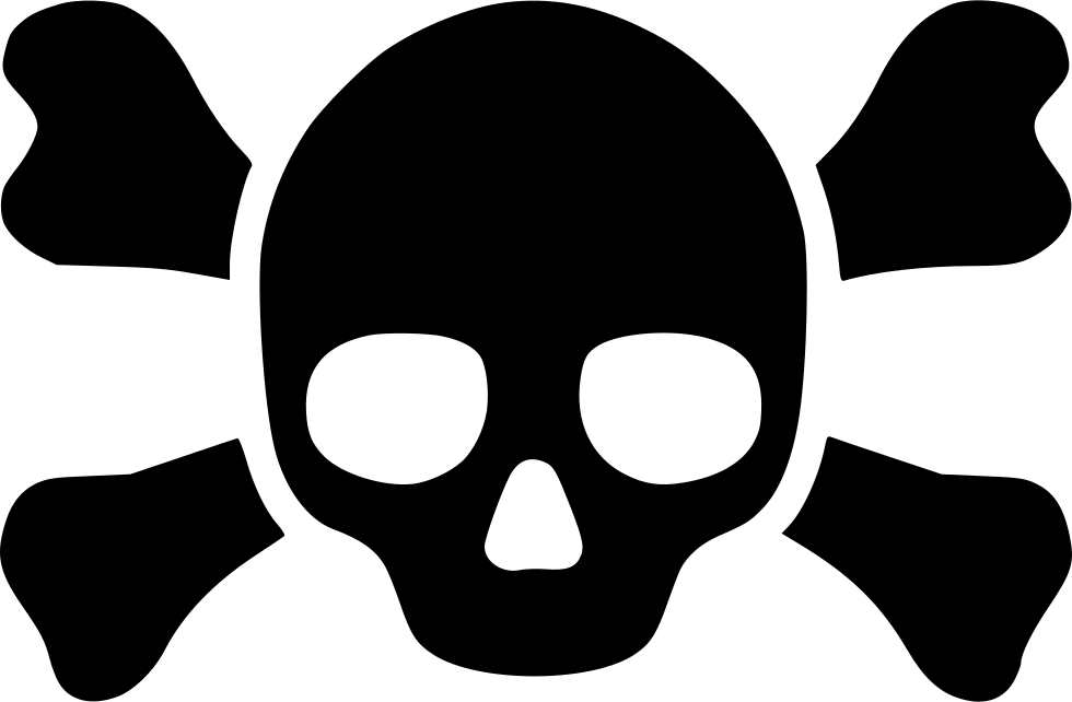 Skull Crossbones Svg Png Icon Free Download - Skull And Crossbones Icon (980x642)