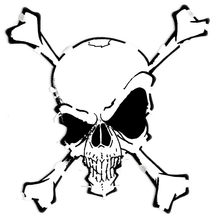 Skull And Crossbones 3 By Swatch47 - Tato Tribal Tengkorak (751x1063)