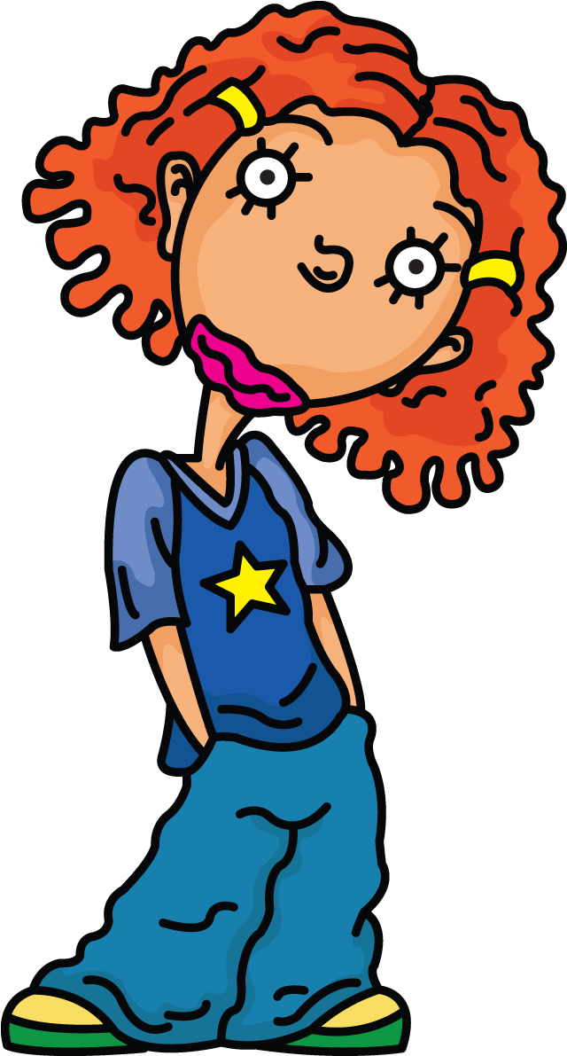 Ginger, Step By Step Cartoon Drawing Tutorial Http - Red Headed Cartoon Characters (720x1280)