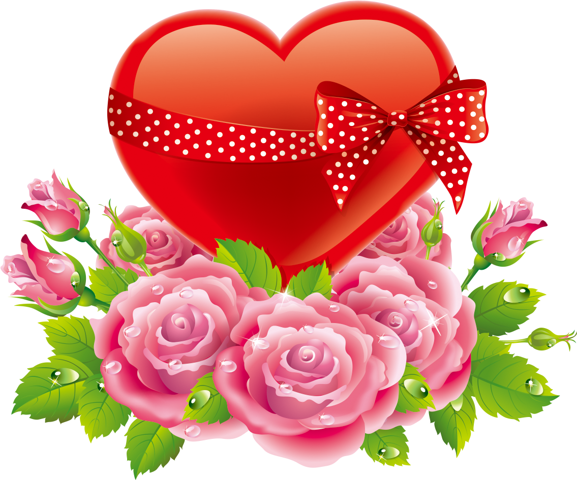 Heart Rose Valentines Day Love - Good Night Love Flower (1200x1000)