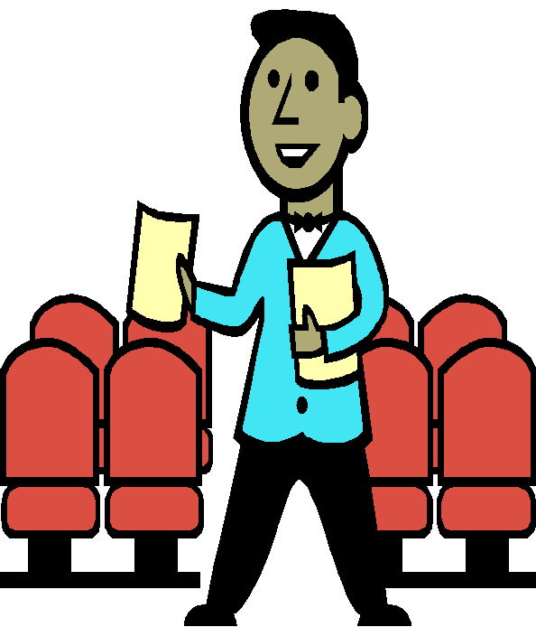 Usher Clipart 61 Rh Yosodance Com Golden Globe Award - Theater Usher Clipart (594x683)