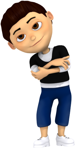 Cool - Young Boy Cartoon (600x600)