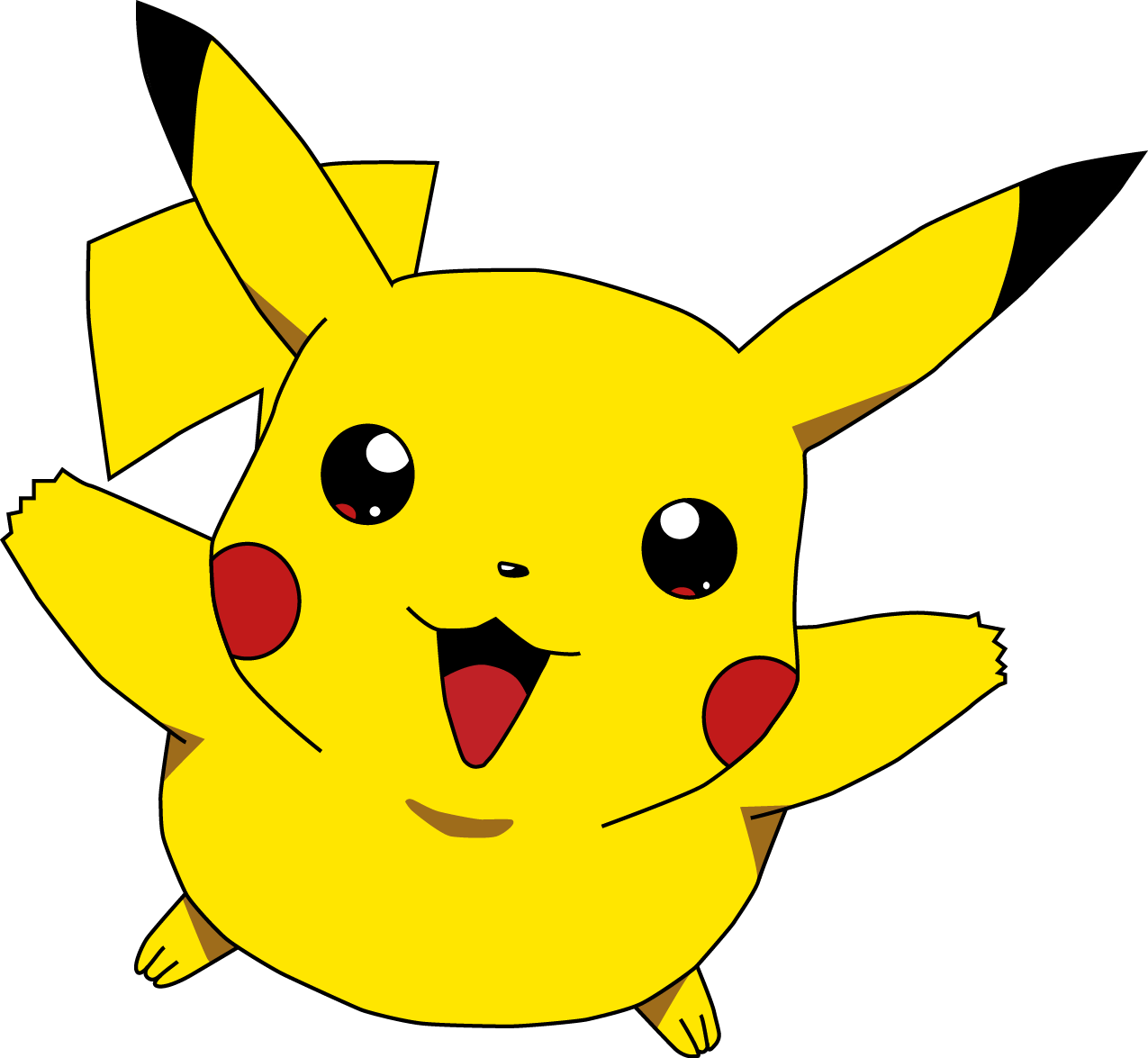Advanced Martial Arts - Pikachu Cartoons (1275x1175)