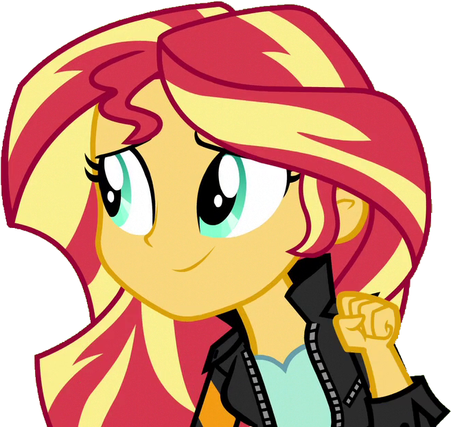 Fella, Clothes, Cute, Equestria Girls, Female, Fist, - Sunset Shimmer (670x638)
