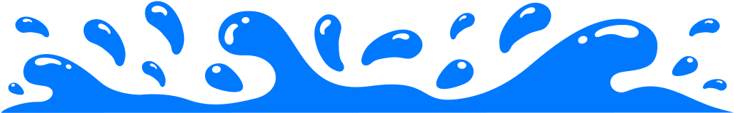 Splash Blue Http Www Wpclipart Com Recreation Beach - Clip Art Water Splash (1049x201)