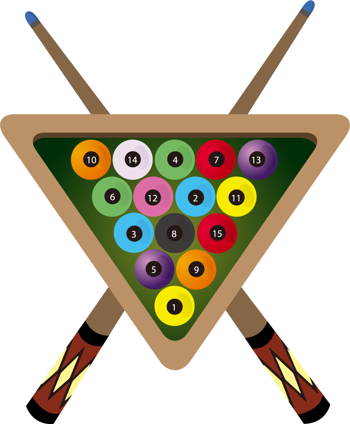 Billiards Cue Stick Pool Clip Art - Arrow (1130x1368)