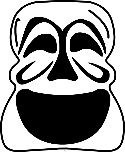 Sad Mask Clipart (492x597)