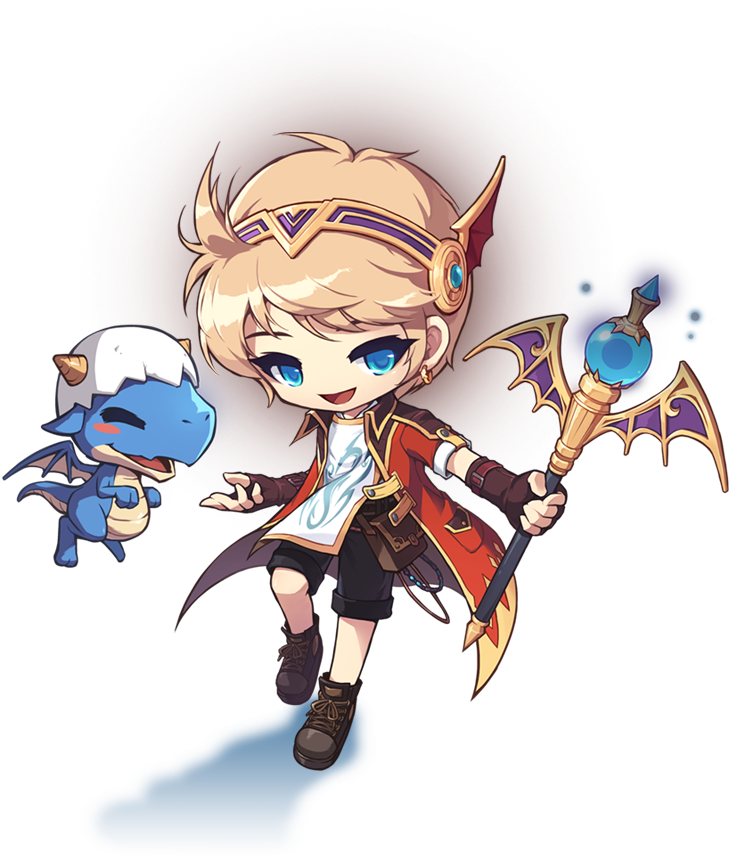 Cartoons Anime - Evan Maplestory Heroes Of Maple (729x856)