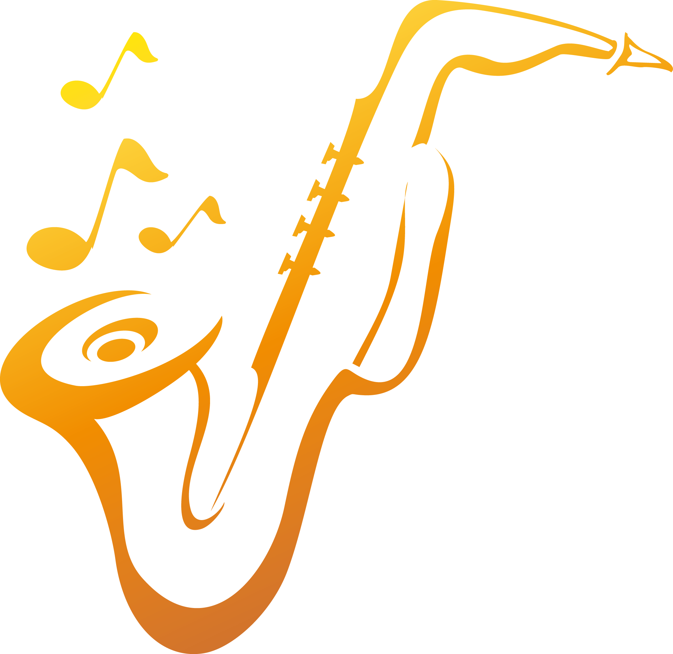 Logo Saxophone Royalty-free Music - Saxophone Logo (2150x2090)