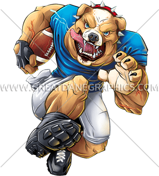 Bulldog Football Charge - Bulldog (316x385)