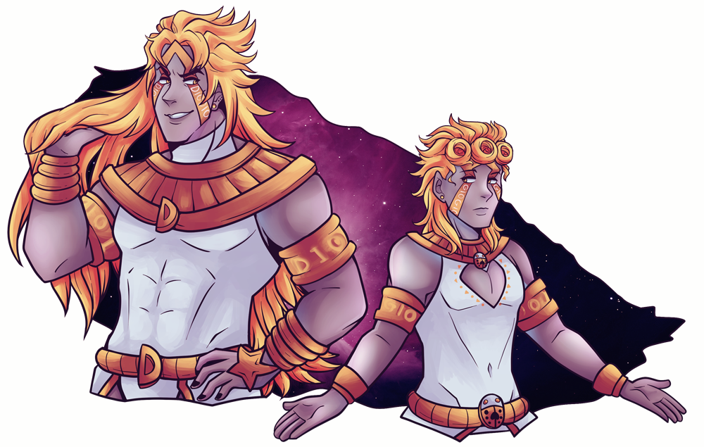 Jojo's Bizarre Adventure - Jojo Dio And Giorno (1000x635)