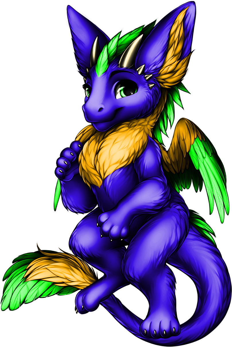Furvilla Dutch Angel Dragon - Cartoon (1047x1280)