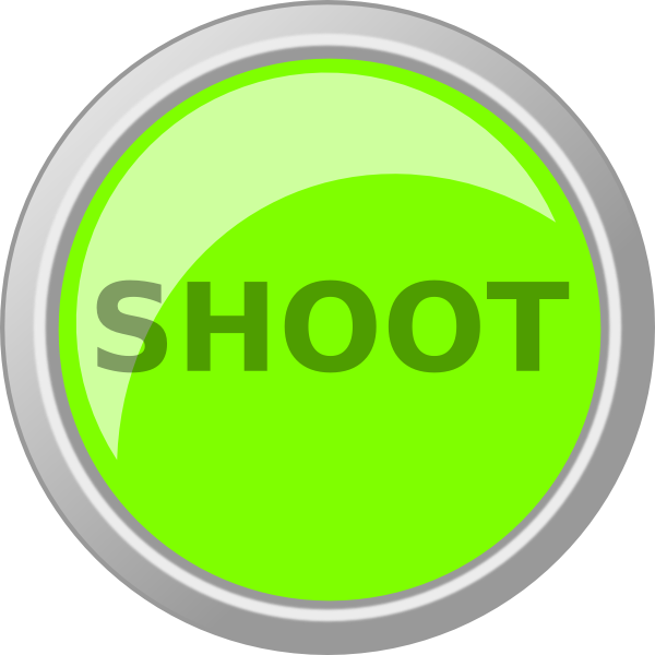 Green Shoot Button Svg Clip Arts 600 X 600 Px - Shoot Button Png (600x600)