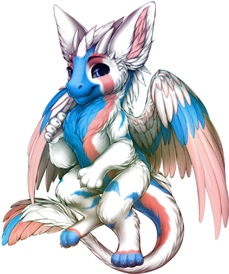 Opal Angel Dragon Furvilla By Ilovemy3cats - Adoption (350x400)
