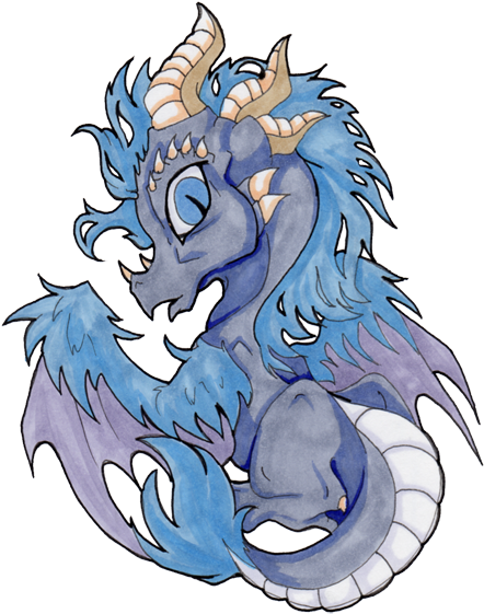 Anime Dragon Chibi Download - Drawing (500x616)