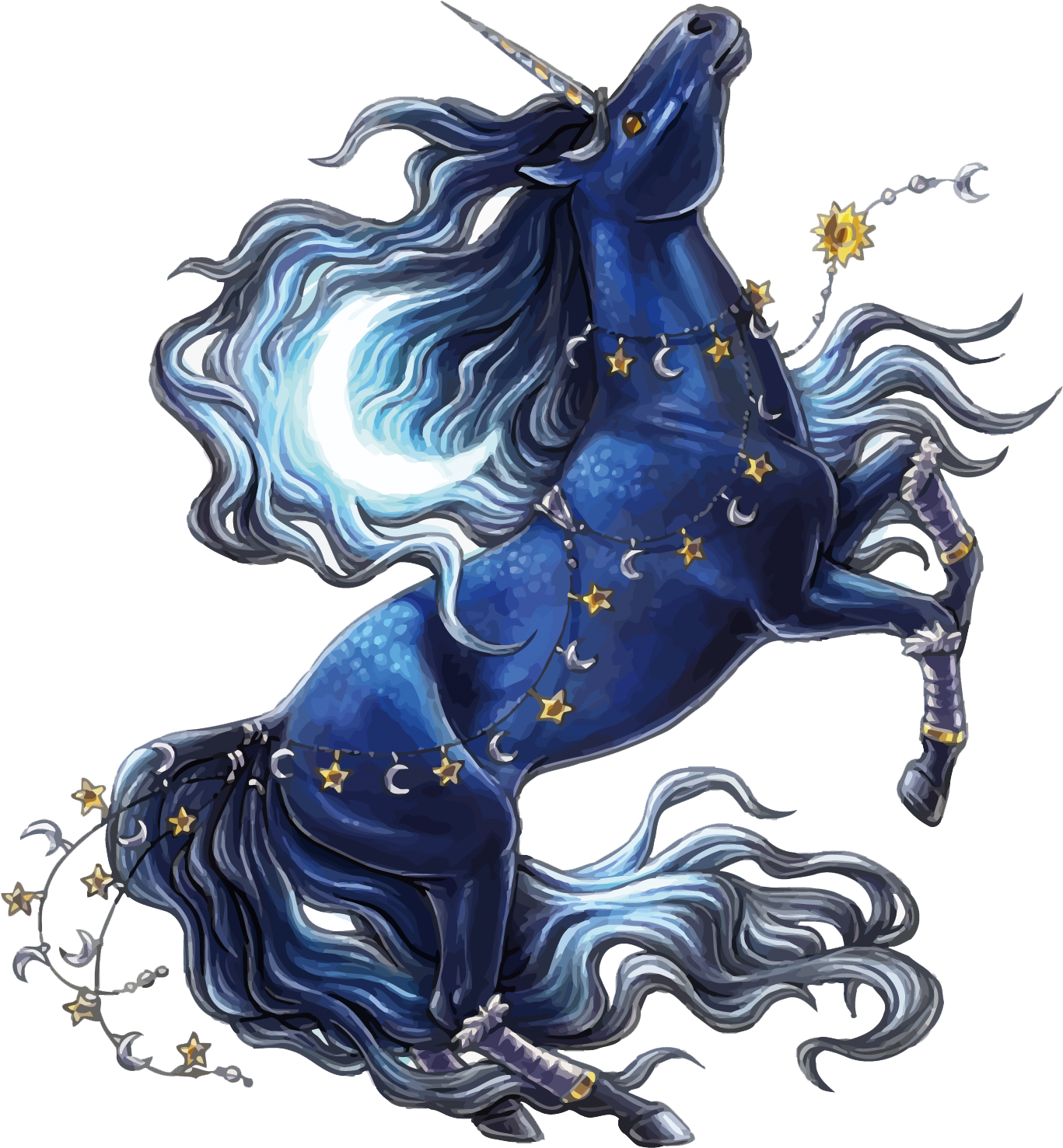 Единорог. Сказочные лошади. Сказочный конь. Сказочный Единорог. Синий единорог