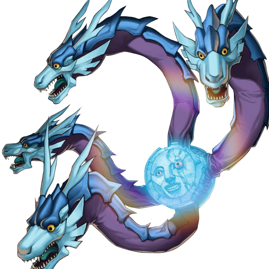 Moon Dragon Quilla And Sun Dragon Inti - Moon Dragon Quilla (544x544)