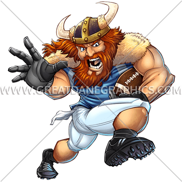 Viking Football Player - Viking Football Player (355x385)