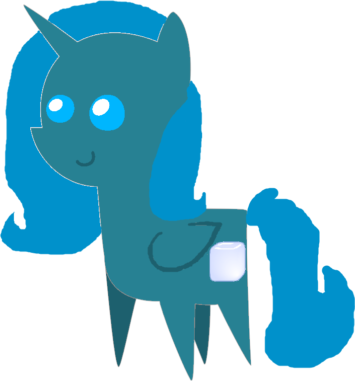 Chibi Ice Cube Mlp By Thedrksiren - Cartoon (921x867)