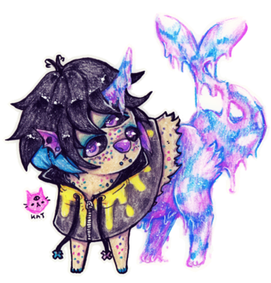 [bs-feral] Sassy Unicorn By Katvizionz - Illustration (400x411)