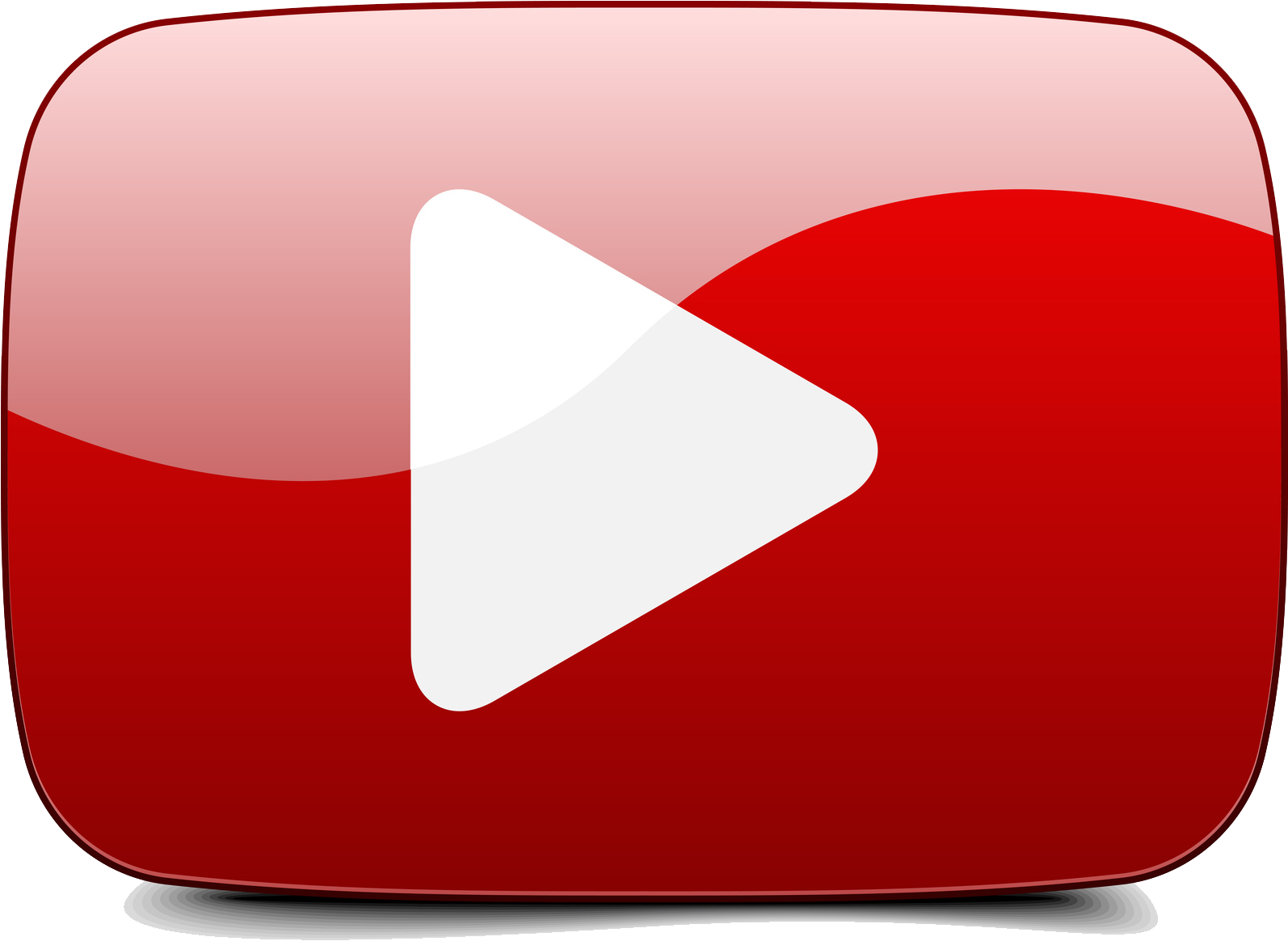 Button Clipart Transparent - You Tube Video Icon (1593x1192)